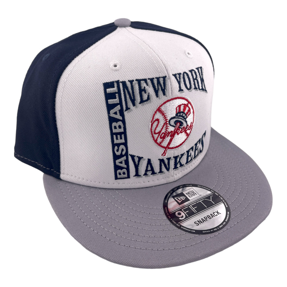 New Era New York Yankees Retro Logo Navy Blue/White/Grey MLB 9FIFTY Snapback Hat